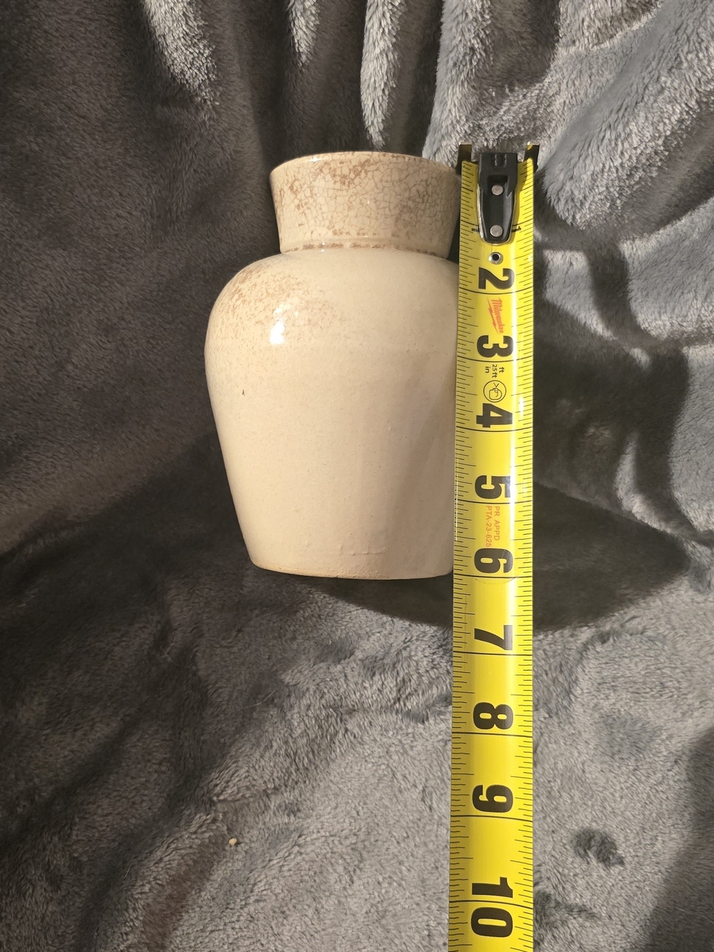 Cream Ceramic Decorative Vase - Neutral Home Accent